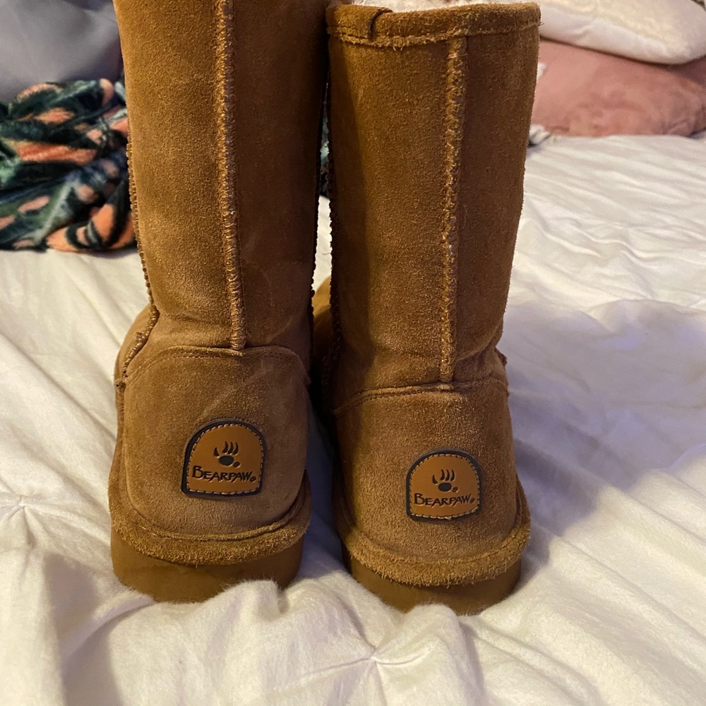 Bear paw boots.